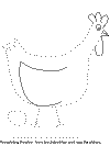 chicken pre-print practice worksheet