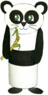 Panda Bear Toilet Paper Roll Craft