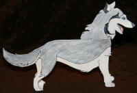 Husky paper model