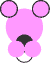 pink panther shapes practice craft