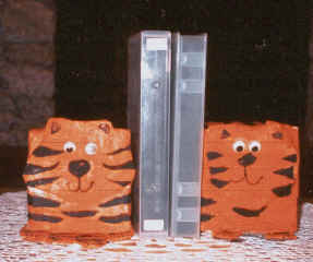 paper mache book ends