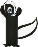skunk toilet paper roll