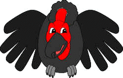 vulture handprint paper craft