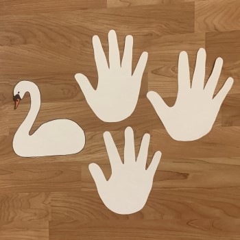Cut out template and handprints