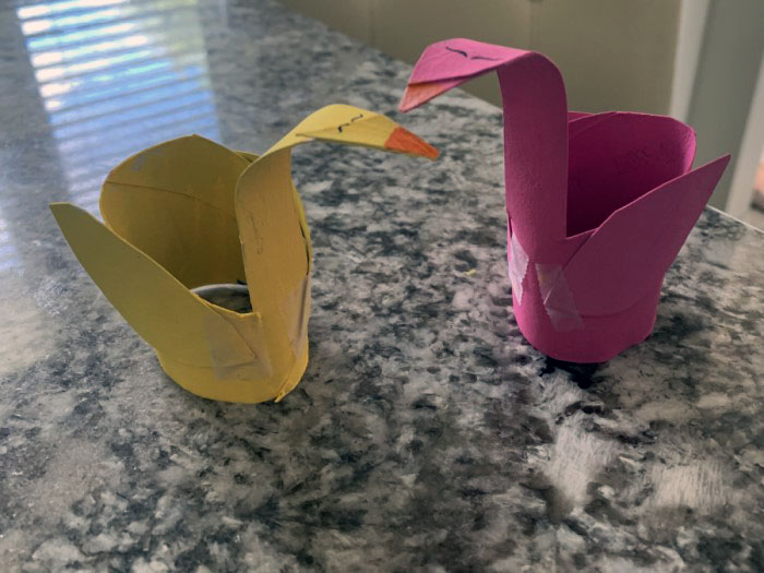swan toilet paper roll craft