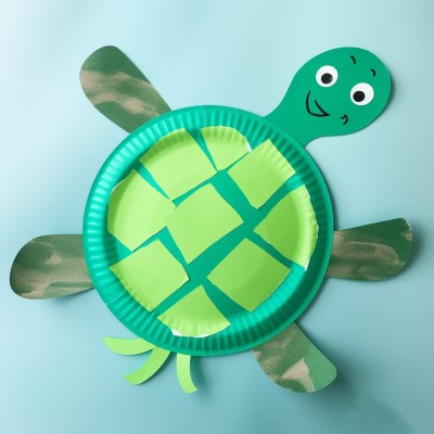 Paper Plate Tortoise Craft