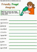 frog anagram
