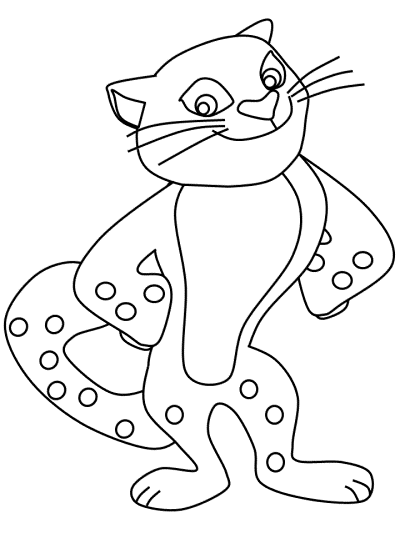 cheetah coloring page
