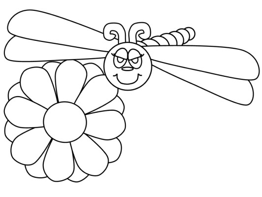 dragonfly coloring page