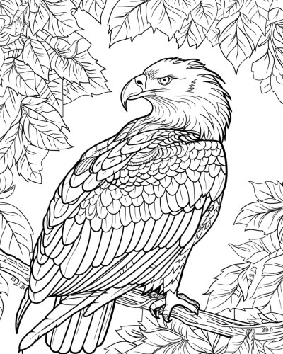 eagle coloring page