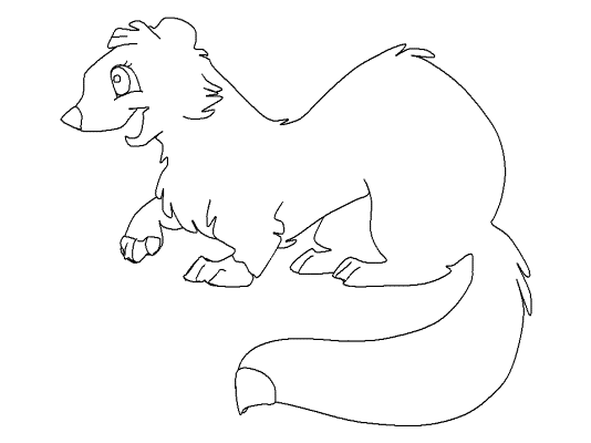ermine coloring page