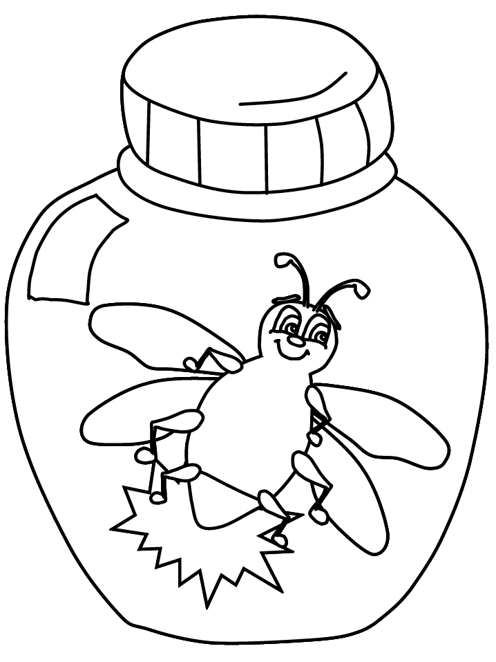 firefly coloring page