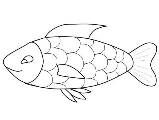 fish coloring page