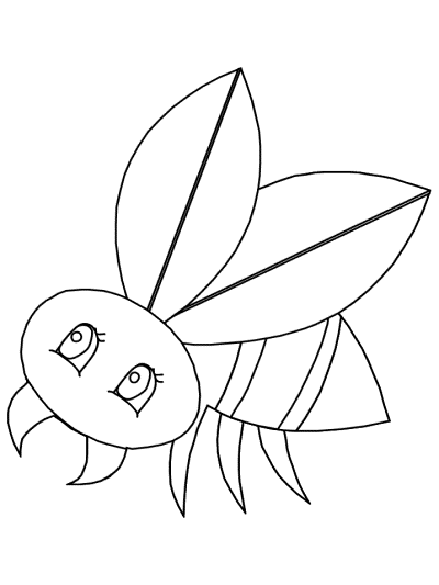 fly coloring page
