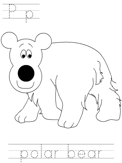 polar bear tracer pages