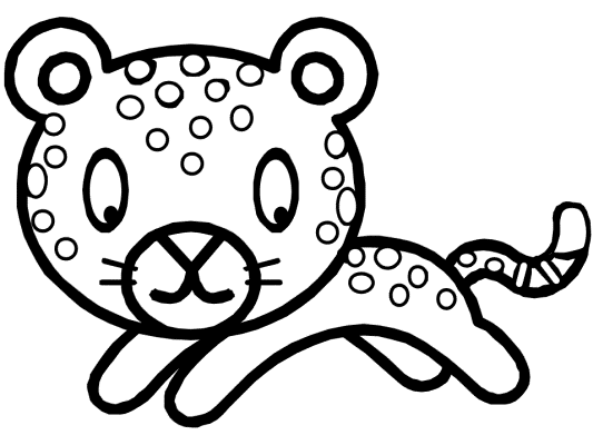 leopard coloring page