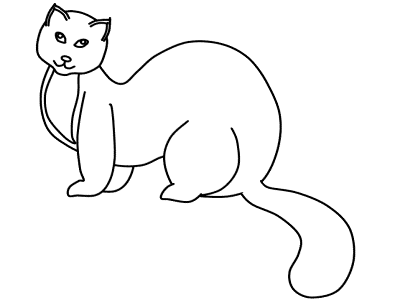 mink coloring page