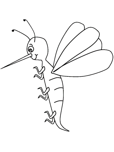 mosquito coloring page