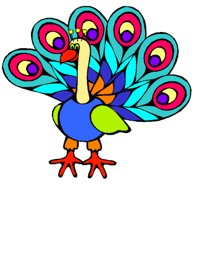 peacock coloring page
