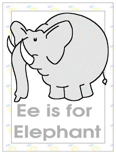 elephant coloring page