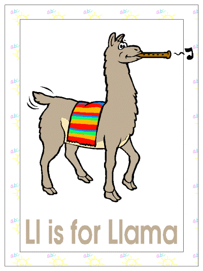 llama coloring page