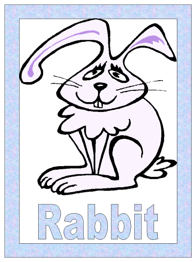 rabbit coloring page