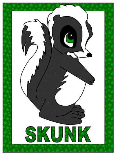 skunk coloring page