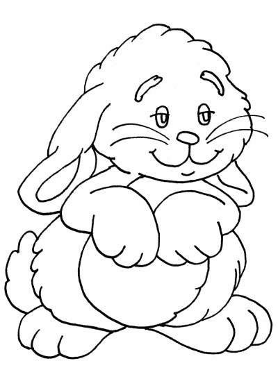 rabbit coloring page