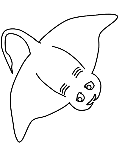sting ray or manta ray coloring page
