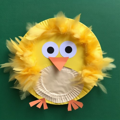 Paper Plate Chick Craft