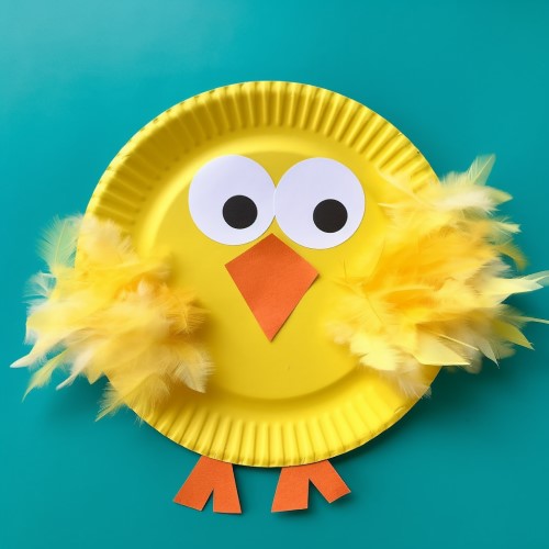 Paper Plate Chick Craft