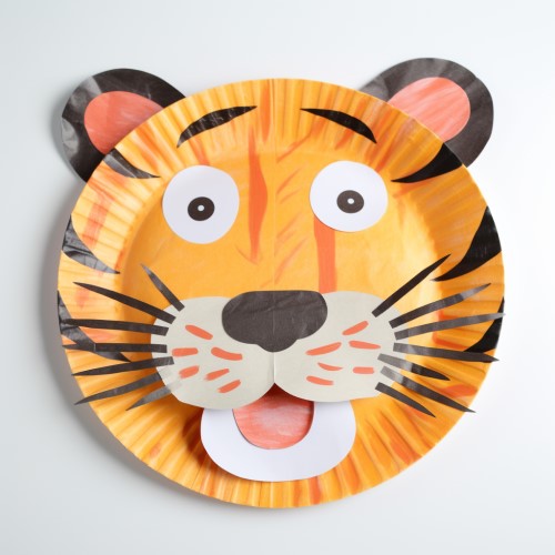 Paper Plate Tiger Craft
