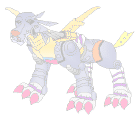 Metal Garurumon digimon craft