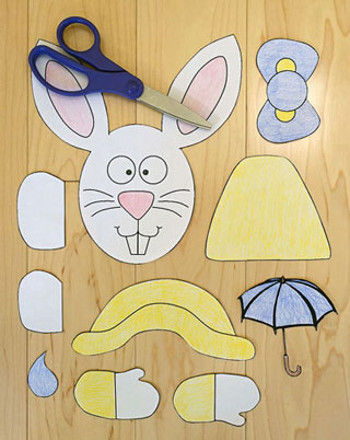Spring Bunny Paper Craft