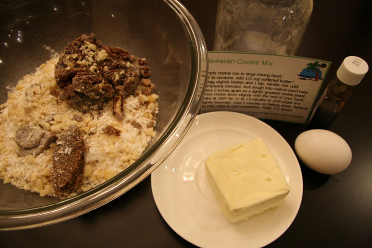 Hawaiian Cookies in a Jar: Ingredients