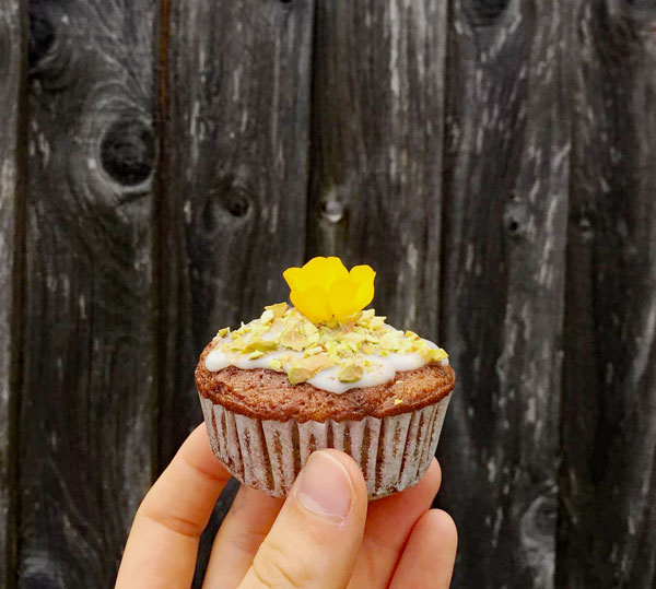 Lime, Zucchini & Pistachio Muffins