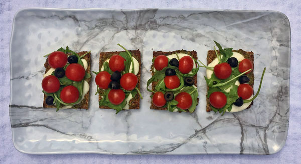 Cauliflower and Pesto Flatbreads