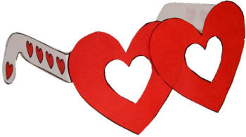 Happy Valentine's Day: Heart Glasses