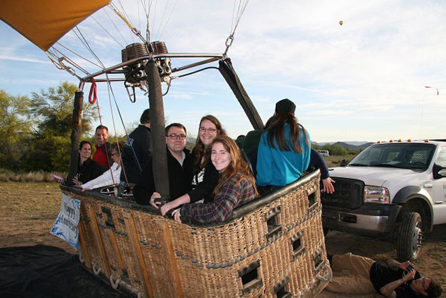 Hot Air Ballooning in Arizona: up up and away