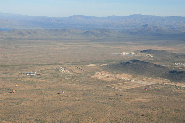 Hot Air Ballooning in Arizona: view from above