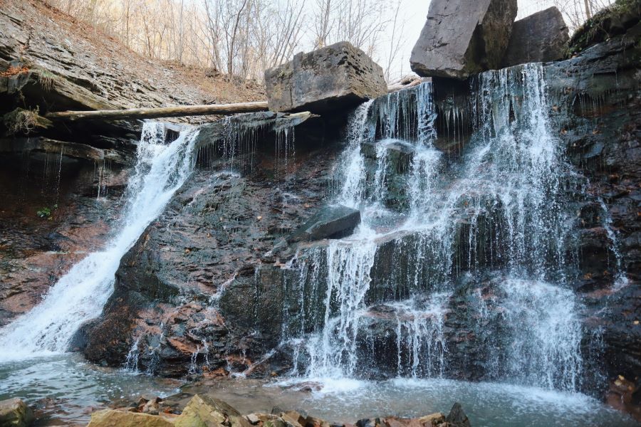 View from the base of Chedoke Falls.