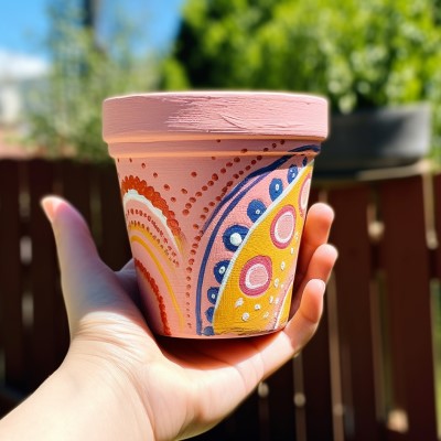 polka dot pot