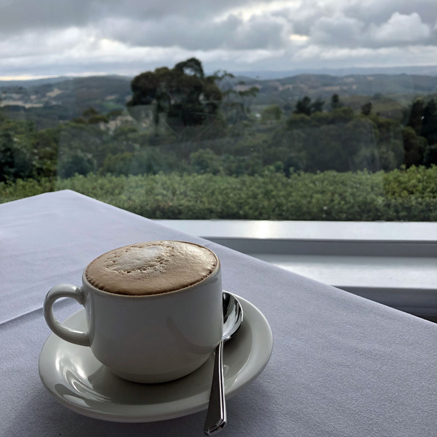 Cappuccino with a view. Cappuccino with a view.