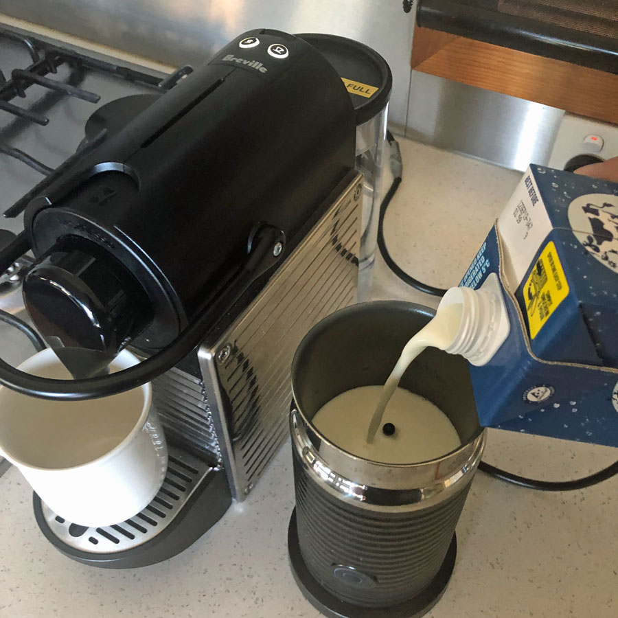 Making coffee the Aussie way. Making coffee the Aussie way.