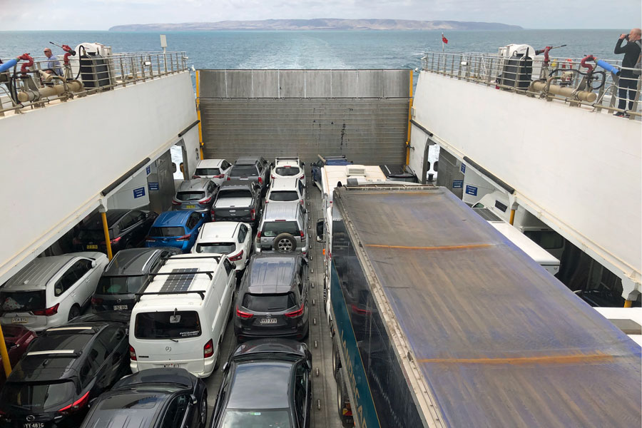 We took the ferry to Kangaroo Island. We took the ferry to Kangaroo Island.