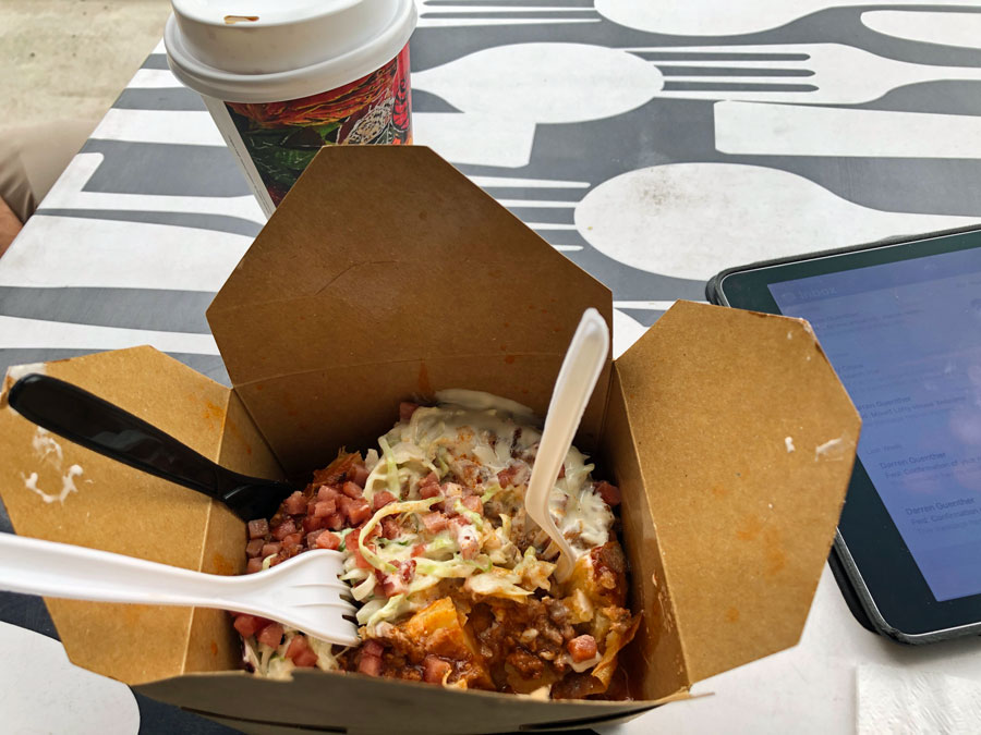 Mmmmmm...spud bolognese. Mmmmmm...spud bolognese.