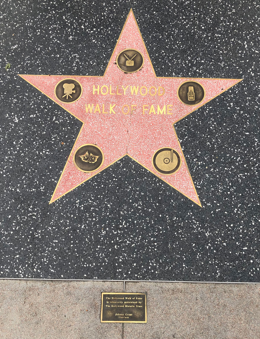 Hollywood Walk of Fame.
