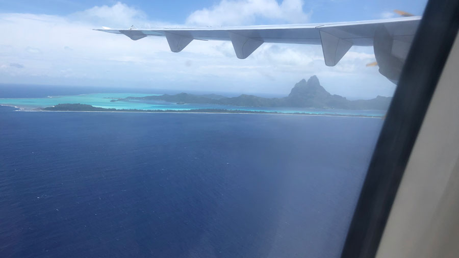 Nearing the Bora Bora airport.