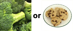 Broccoli or Chocolate Chip Cookies