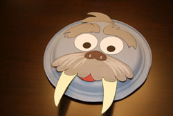 Walrus Paper Plate Craft